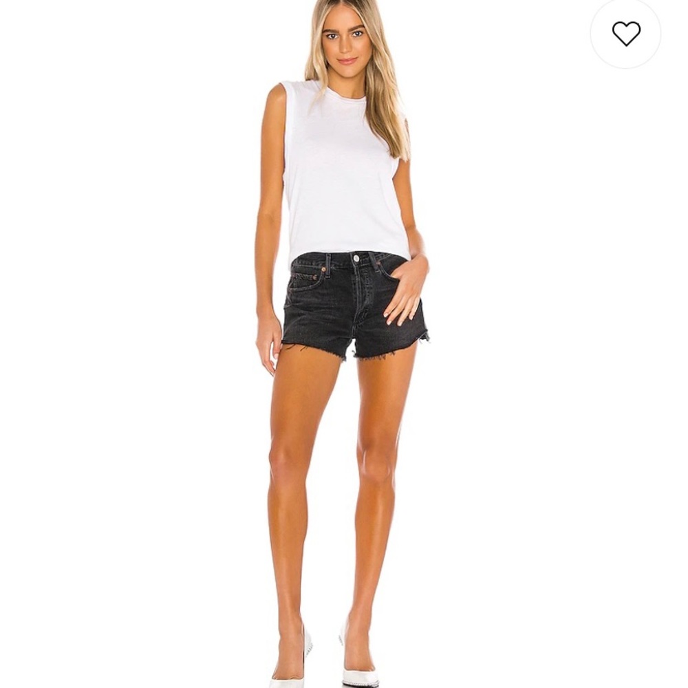 Agolde Parker cutoff shorts in Crash